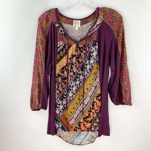 Anthropologie Fig & Flower Boho Top